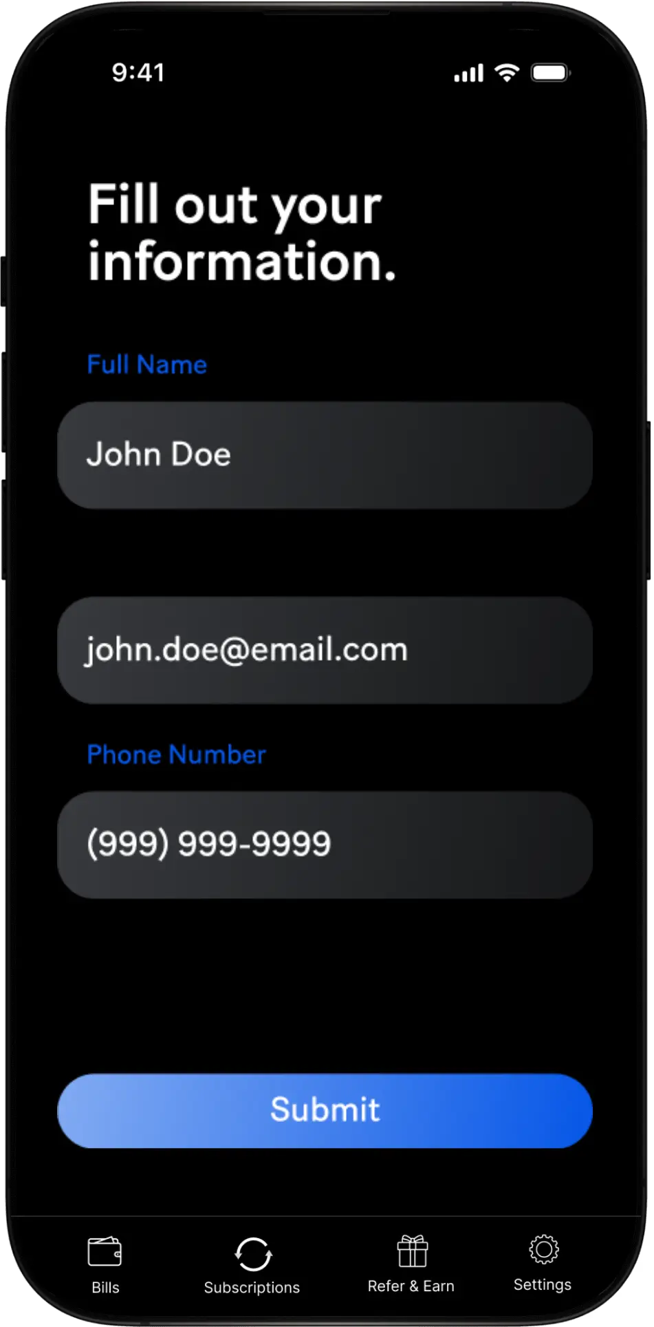 loan info